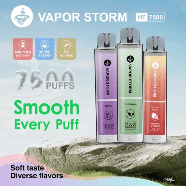 VAPOR STORM風暴辣妹7500口拋棄式一次性可充電電子煙(5%):圖片 2