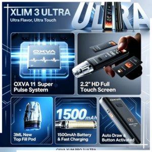 OXVA XLIM PRO 3 ULTRA 奧創小蠻牛觸屏螢幕電子煙主機空倉