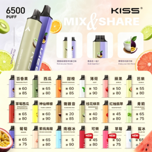 凱斯KISS拋棄式6500口一次性電子煙